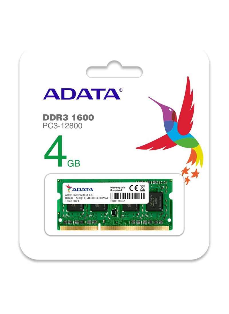 ADATA Premier DDR3L1600MHz 4GB Memory Modules (ADDS1600W4G11-S) - pzsku/ZB781241F96B156C007AAZ/45/_/1718825201/20d24b56-1d0a-4b68-878d-30ccc3eec49a