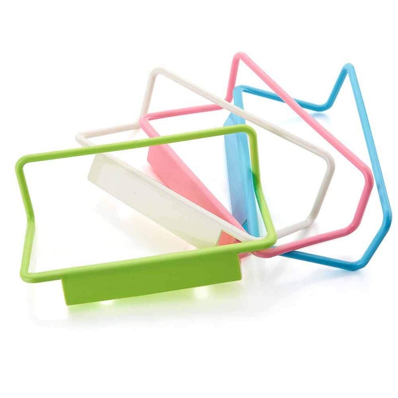 Orcoa Orcoa No Drill Towel and Napkin Hanger Organizer for Kitchen, Bathroom, Cabinet and Cupboards (Random Colors) (Pack of 2)  - Image 1