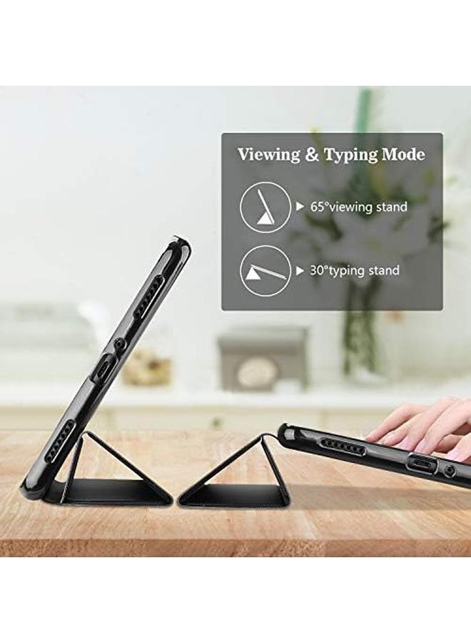 Procases Galaxy Tab A 8.0 2019 Case T290 T295 Soft Slim Trifold Stand Folio Case With Flexible Tpu Translucent Frosted Back Cover For 8.0 Inch Galaxy Tab A 2019 Sm T290 Sm T295 Black - Image 3