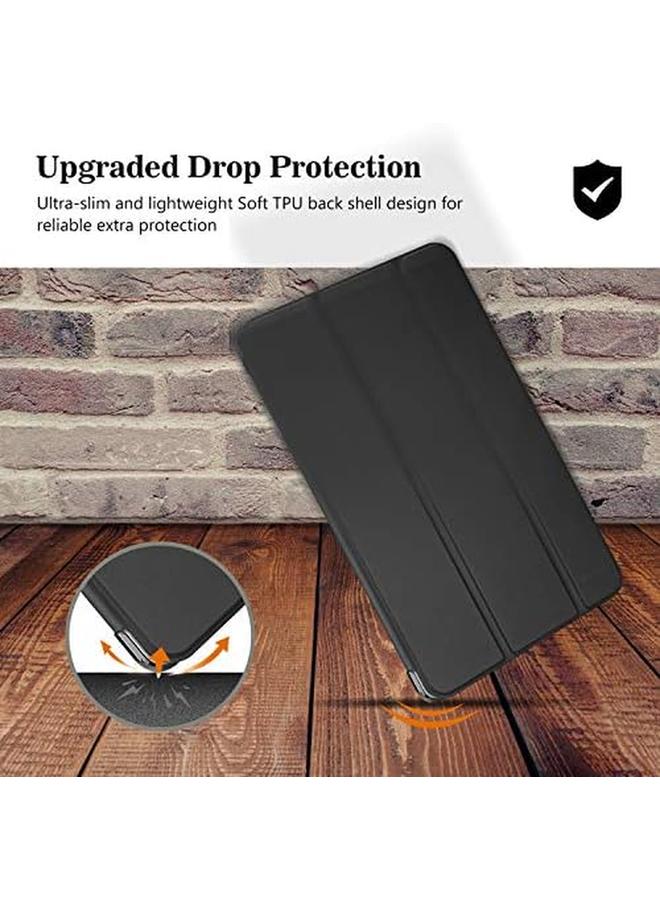 Procases Galaxy Tab A 8.0 2019 Case T290 T295 Soft Slim Trifold Stand Folio Case With Flexible Tpu Translucent Frosted Back Cover For 8.0 Inch Galaxy Tab A 2019 Sm T290 Sm T295 Black - Image 5