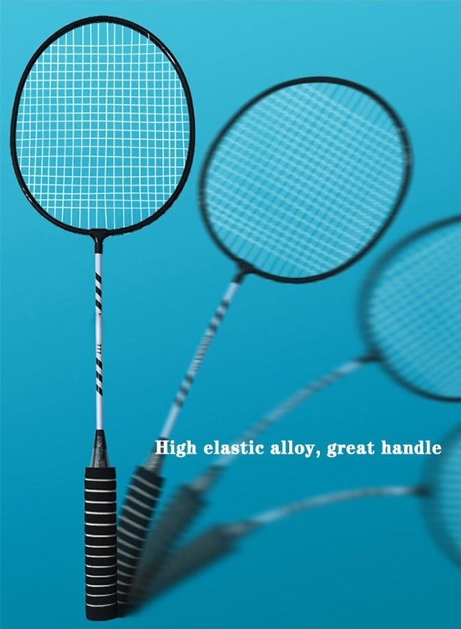 مجموعة مضارب كرة الريشة، مضارب كرة الريشة للاعبين 2، مضرب كرة ريشة خفيف الوزن مع 3 كرات ريشة و 1 حقيبة حمل، ألعاب كرة الريشة في الفناء الخلفي للحديقة، الشاطئ، لعبة عائلية ممتعة - Image 4