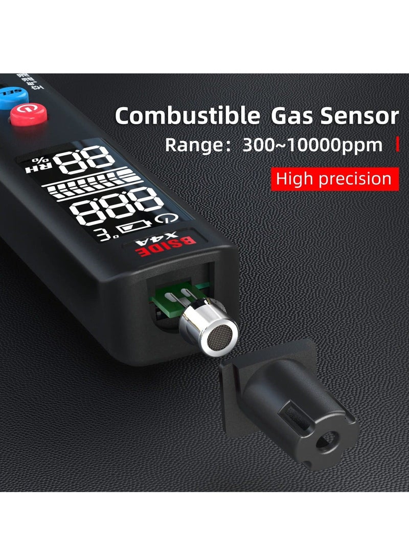 Captaintech Gas Leak Detector, Portable EBTN LCD Natural Gas Sniffer, Integrated Temperature & Humidity Sensor Locates Combustible Gas Like LPG LNG Propane Methane & Butane Gases Fuel Carbon Monoxide - Image 4
