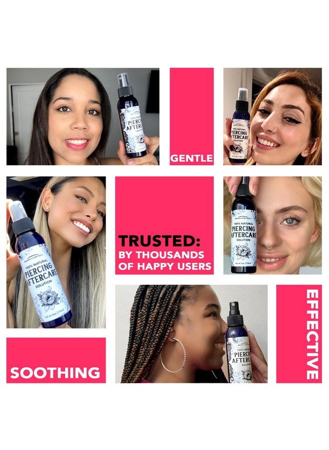 Body Candy - Piercing Aftercare Spray - All Natural Ear Piercing Cleaner, Saline Spray For Piercing, Piercing Bump Treatment, Saline Solution For Piercings, Piercing Spray - 4 Fl Oz - Made In Usa - Image 1