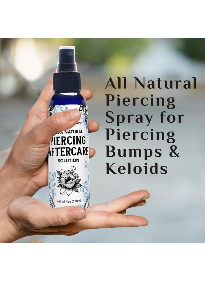 Body Candy - Piercing Aftercare Spray - All Natural Ear Piercing Cleaner, Saline Spray For Piercing, Piercing Bump Treatment, Saline Solution For Piercings, Piercing Spray - 4 Fl Oz - Made In Usa - Image 1