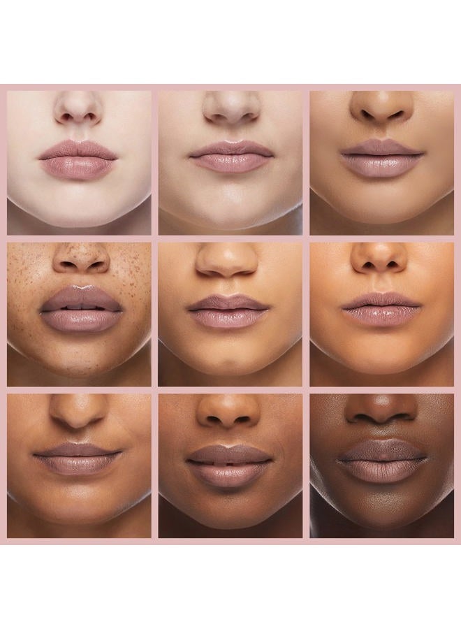 Pure Cosmetics Natural Hydrating Lip Gloss, Cosmic Latte - Push Button Light Up Lip Gloss with LED Applicator & Mirror - Image 4