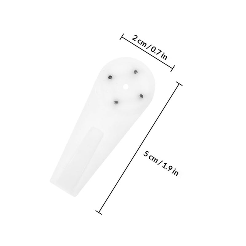 50 Pcs White Non Mark Invisible Wall Hangers For Concrete Drywall Picture Frames - Image 3