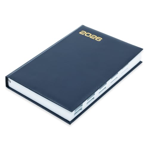 Mahavir Standard Diary 2026 | A5 Size | One-Day-to-a-Page New Year Diary with Thumb-Cut Indexes | 424 pages | Vinyl/Acrylic Coated Cover Material | (Blue) - Image 3