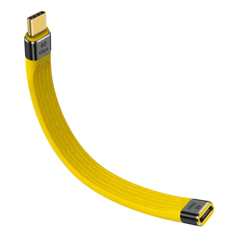 Duttek Short USB C Extension Cable 40Gbps, USB Type C Male to Female Extender Cord PD 100W, USB C Extender Cable Short Support 8K Video and Data Sync for Thunderbolt, Tablet, Phone, 5Inch - Image 1