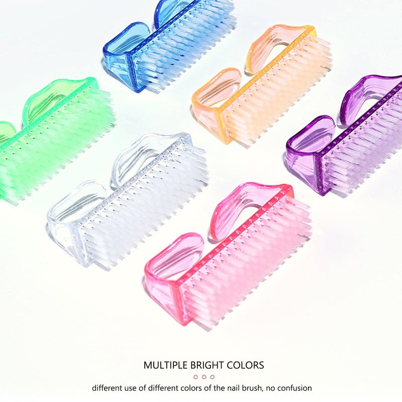 MODENGKONGJIAN Handle Grip Nail Brush, Hand Fingernail Scrub Cleaning Brushes for Toes and Nails Cleaner, Pedicure Scrubbing tool kit for Men and Women 5 Pack (Multicolor) - Image 4