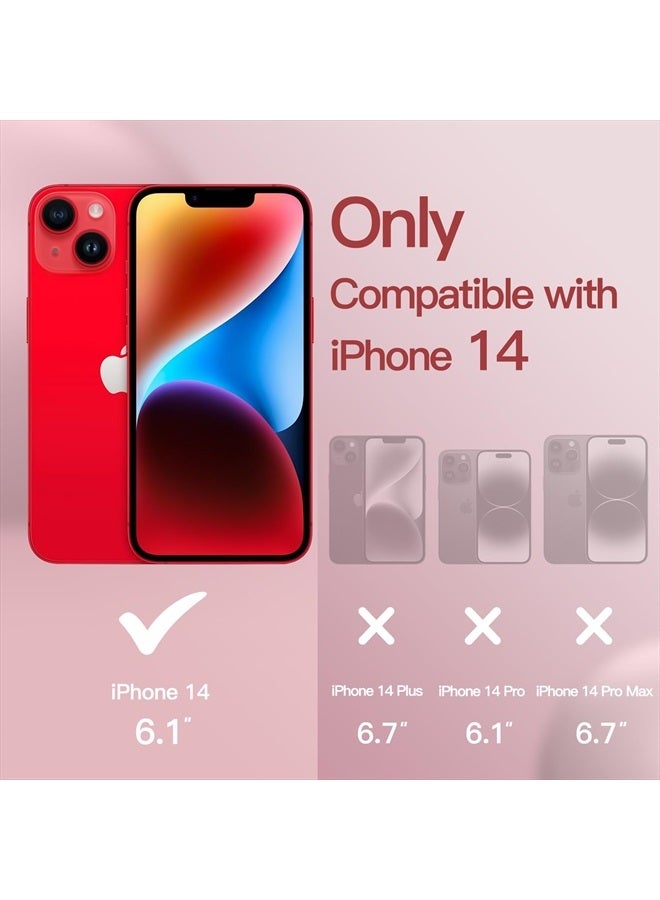 Jetech Silicone Case for iPhone 14 6.1-Inch, Silky-Soft Touch Full-Body Protective Phone Case, Shockproof Cover with Microfiber Lining (Red) - Image 2