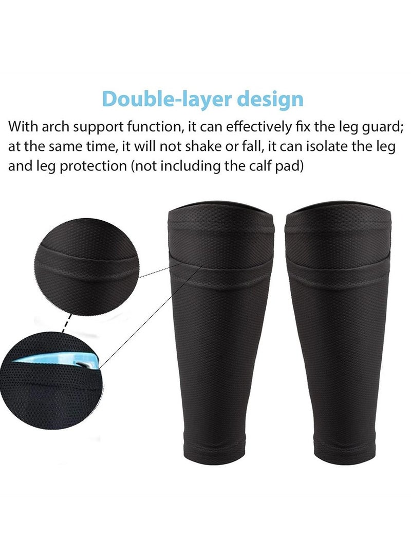 سيوسي 2 أزواج من الجوارب طماق كرة القدم ، كرة القدم التهوية طماق الأكمام ، وحقيبة طماق كرة القدم ، كرة القدم طماق الرف ، والجري ، دراجة - Image 4