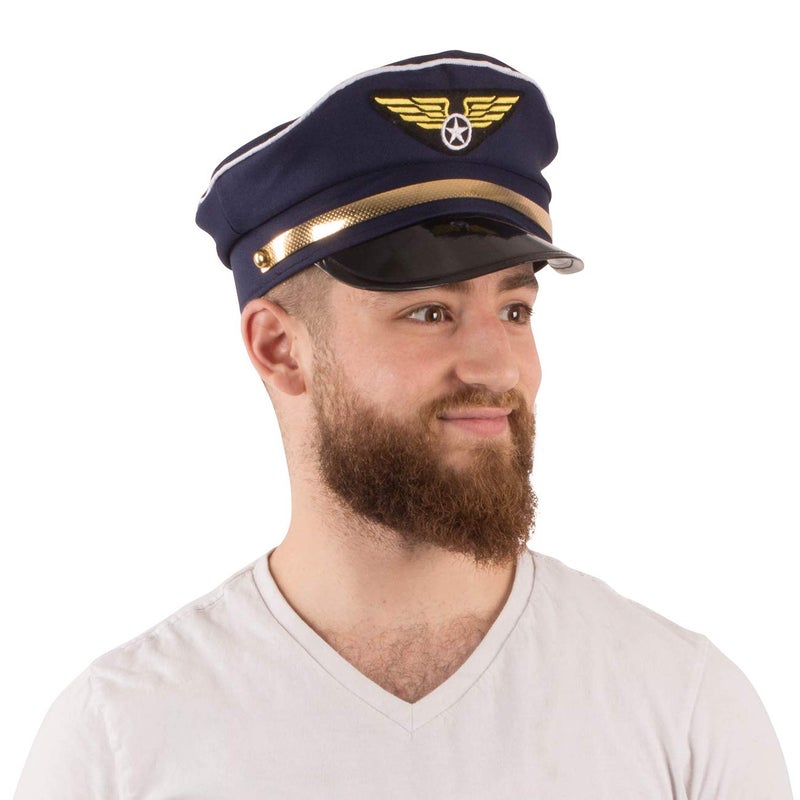 Tigerdoe Pilot Hat - 2 Pack - Captain Pilot Hats - Pilot and Flight Attendant Costume - Couples Costumes - Image 5