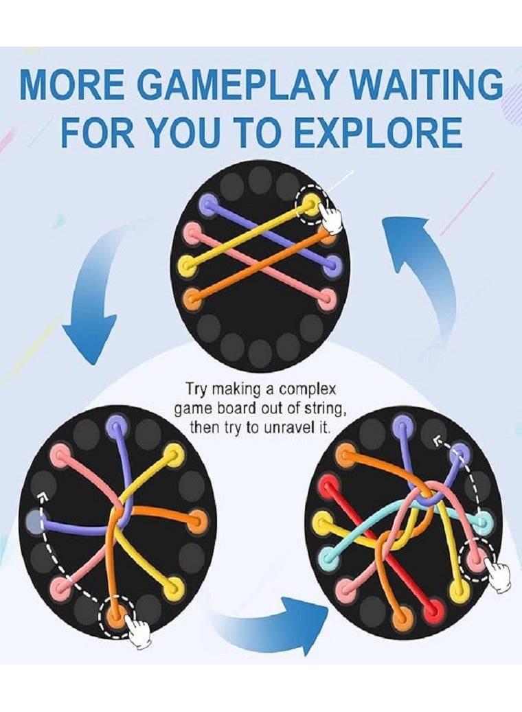 Rope Challenge Puzzle Game, Rope Detangling for Children from 3 Years, Strategy Game with Different Levels of Difficulty - Image 4