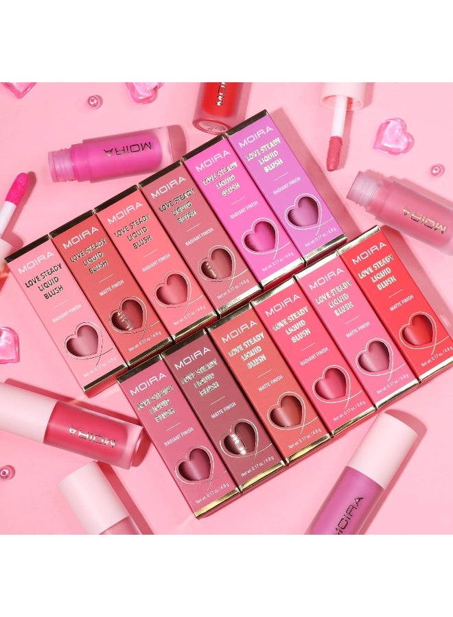 moira Love Steady Liquid Blush (012, Ily) - Image 3