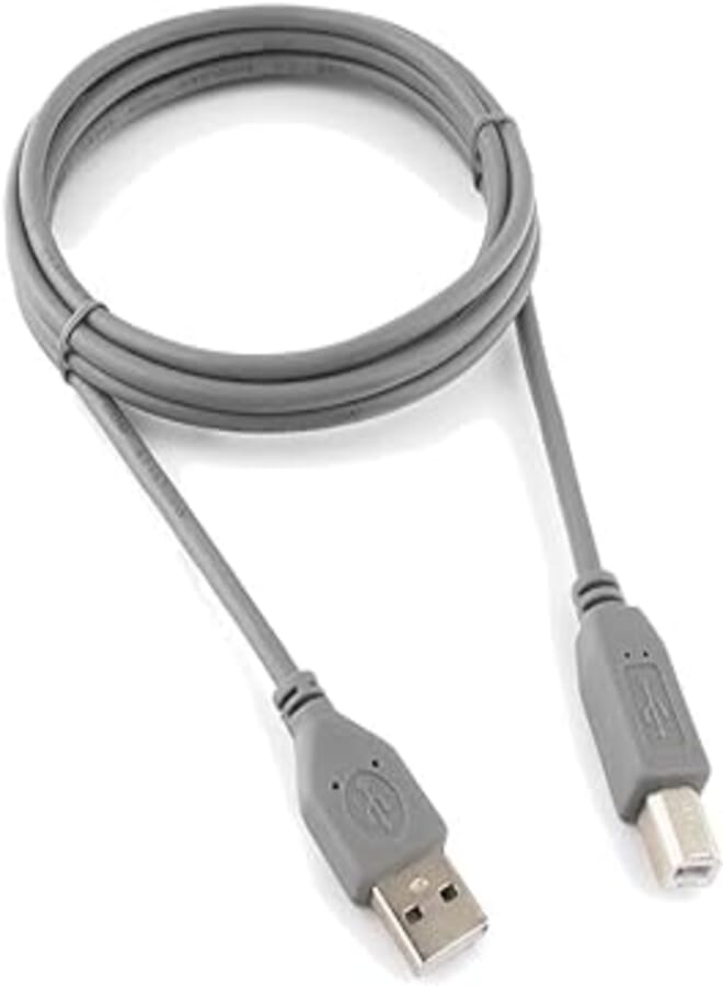 Keendex Printer Cable Usb 2.0 Type A Male To Type B Male, Grey, 5M, Kx 2770