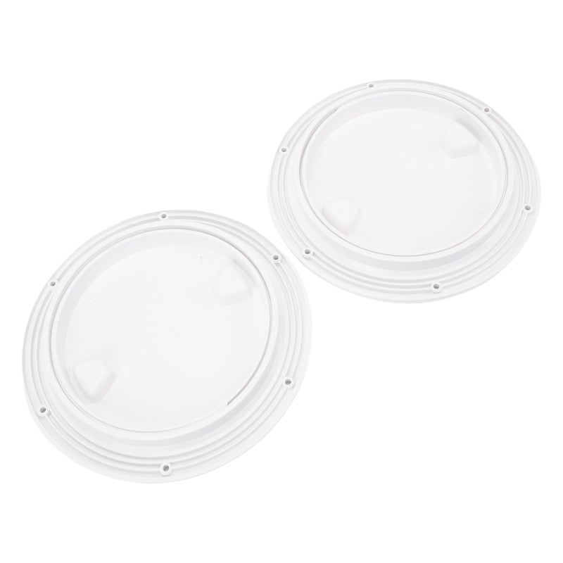 Watertight Deck Plate: 1 White ABS Material - Reinforced Rubber Seal Inspection Hatch Cover for Boat Maintenance - Image 4