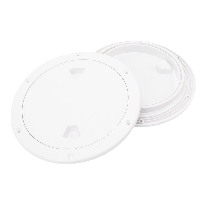 Watertight Deck Plate: 1 White ABS Material - Reinforced Rubber Seal Inspection Hatch Cover for Boat Maintenance - Image 5