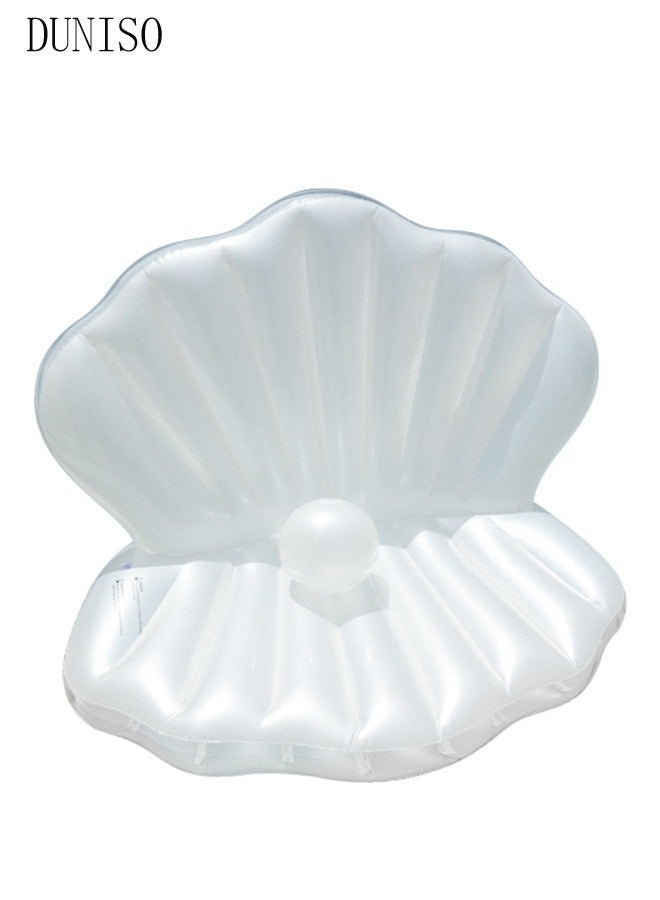 DUNISO Swimming Pool Inflatable Seashell Float Seashell Inflatable Pool Float Seashell Mermaid Theme Party Floating Ball Giant Air Mattresses Floating Bed Mattress Beach - Image 5