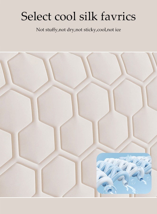 DUNISO Ice Silk Latex Headboard, Anti-Collision Tatami, Full Dustproof Backrest Cover, Thickened Soft Cover Suitable For Bedroom Decoration And Washable (180cm)  - Image 5