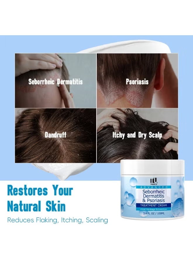 Day Wins Seborrheic Dermatitis Cream, Scalp Treatment for Psoriasis, Folliculitis, Dry Scalp, Dandruff, Anti-Itch Cream for Soothing Relief 100ml - Image 3