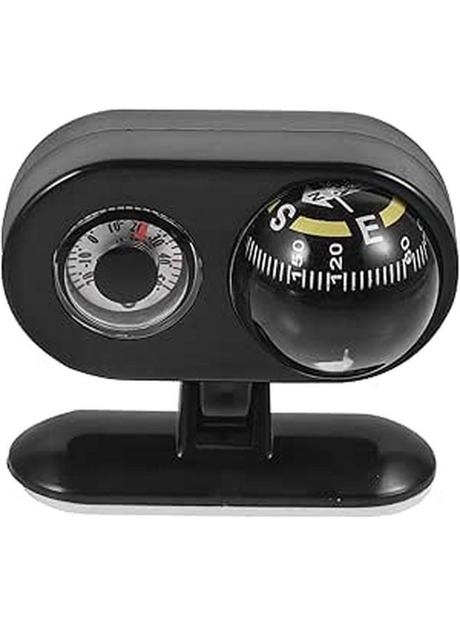 Car Dashboard Compass Thermometer with Digital Display for Accurate Direction and Temperature - Image 1