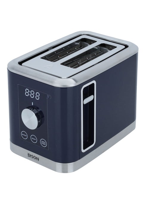 Edison Digital Toaster, 800 Watt, 2 Slices, TA1075-GS Blue