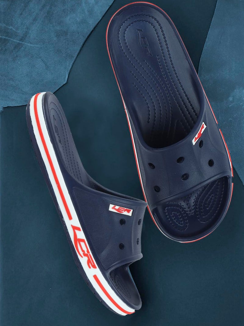 Lancer MENS SLIDE-HERO-BLU1 BLUE SLIPPERS - Image 5
