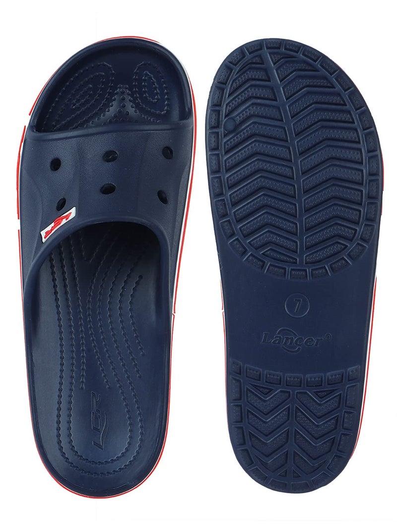 Lancer MENS SLIDE-HERO-BLU1 BLUE SLIPPERS - Image 4