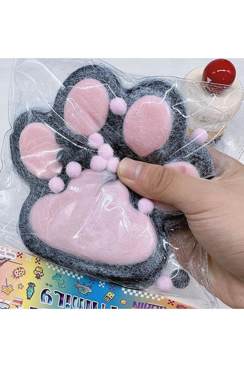 Giant Cat Paw Squishy Toy – Soft Furry Stress Relief Fidget Toy for Kids & Adults, Super Squeeze Taba Toy - Image 1