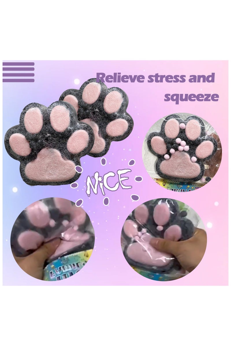 Giant Cat Paw Squishy Toy – Soft Furry Stress Relief Fidget Toy for Kids & Adults, Super Squeeze Taba Toy - Image 4