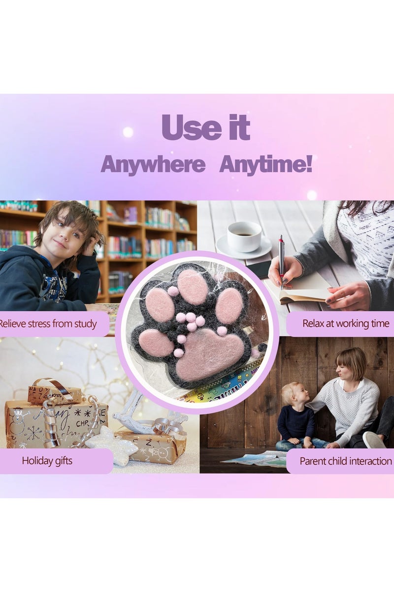 Giant Cat Paw Squishy Toy – Soft Furry Stress Relief Fidget Toy for Kids & Adults, Super Squeeze Taba Toy - Image 5
