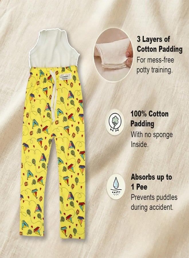 Snugkins Diaper Pants | Potty Training Pajamas for Toddlers, Boys and Girls.100% Cotton. (Alphabet & Boat - Pack 2, 12 Months-24 Months) - Image 2