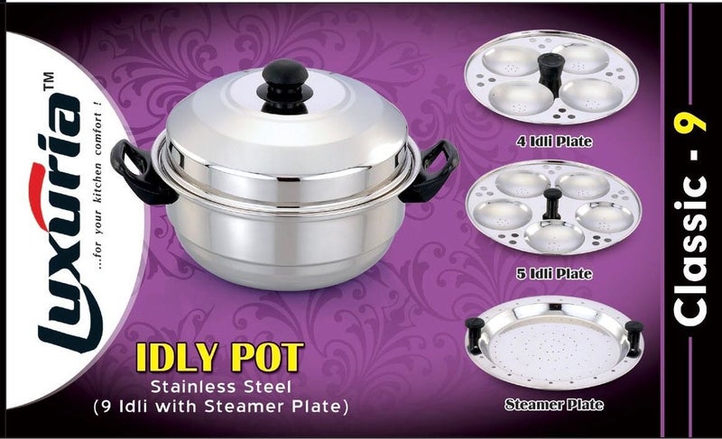 LUXURIA IDLY Pot & Steamer (9 IDLY) - Image 3