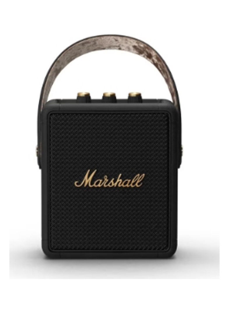 Marshall Stockwell II Wireless Portable Bluetooth 20+ Hours 20W Speaker Black/Brass - Image 1
