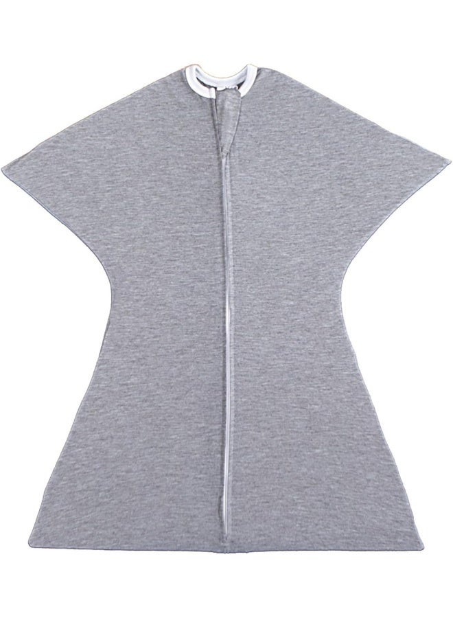 SleepingBaby Zipadee-Zip Transition Swaddle - Cozy Baby Swaddle Blanket with Zipper Convenience - Roomy Wearable Blanket for Easy Diaper Changes - Heather Grey, X-Small (3-6 Month) - Image 1