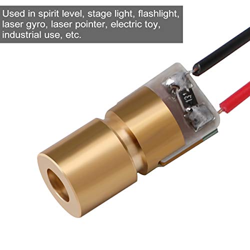 MakerFocus 20pcs 5V 650nm 5mW Red Dot Laser Head Red Laser Diode Laser Tube with Leads Head Outer Diameter 6mm - Image 3