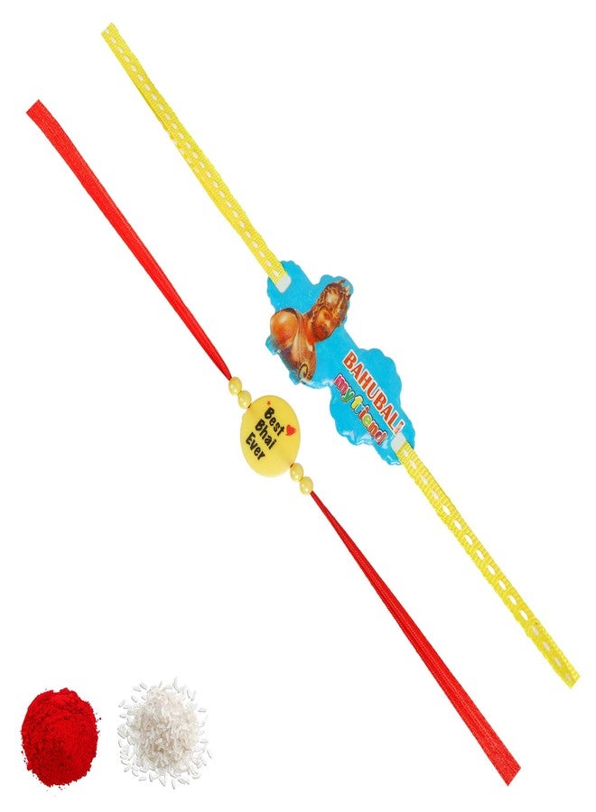 Vientiq Combo of 2 Bahubali & Best Bhai Kids Rakhi - Image 1