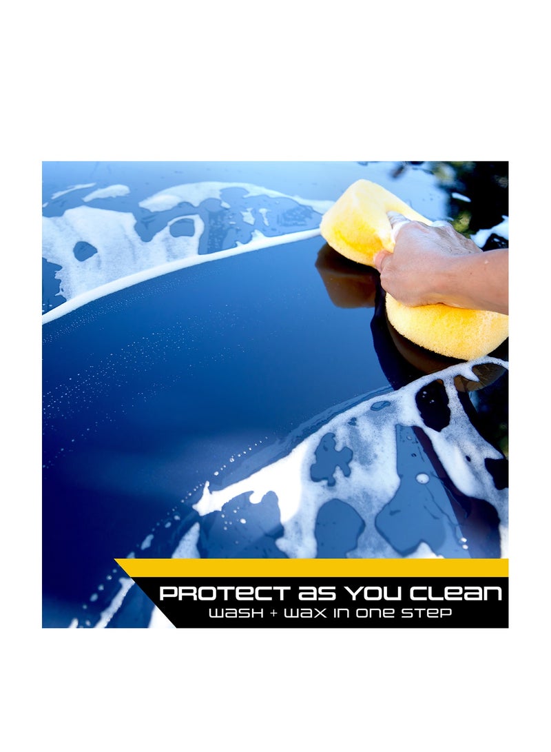 Nora Car Shampoo & Wax 2L – High Foam Car Wash Concentrate, Wash & Wax in One Step, Removes Dirt, Protects Paint, UV Protection, Safe for Car Body, Tyres, Plastic & Vinyl Parts - Image 3