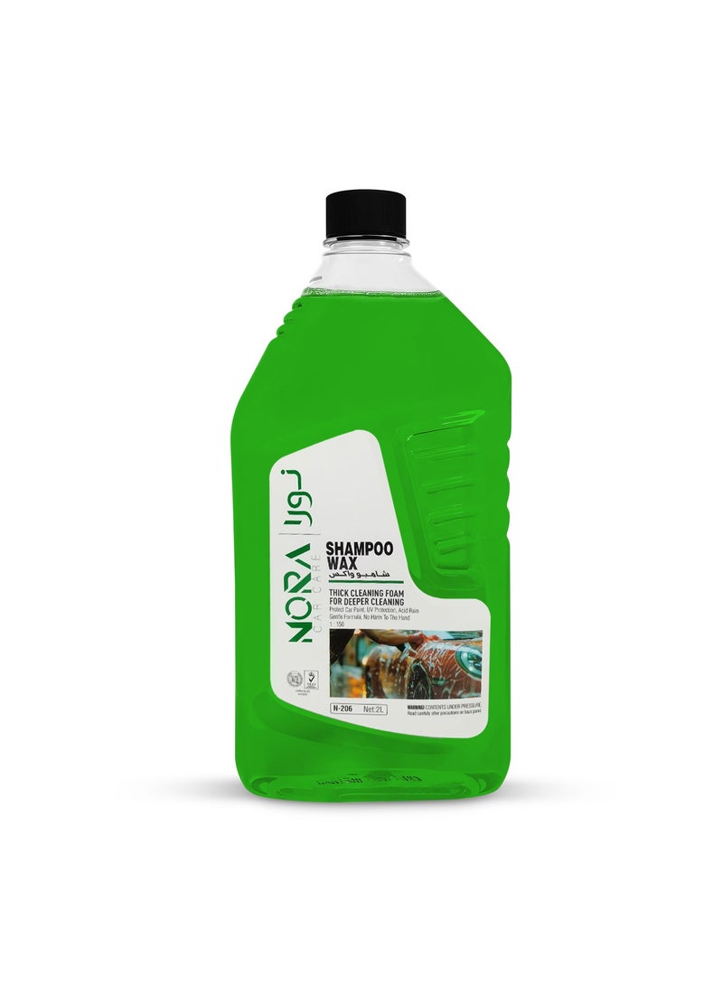 Nora Car Shampoo & Wax 2L – High Foam Car Wash Concentrate, Wash & Wax in One Step, Removes Dirt, Protects Paint, UV Protection, Safe for Car Body, Tyres, Plastic & Vinyl Parts - Image 4