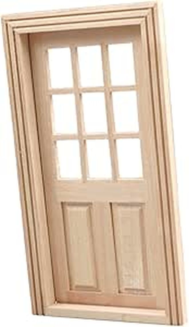 DIY Mini Furniture Door Decor Scale Model Craft Kit For Dollhouses - Image 1