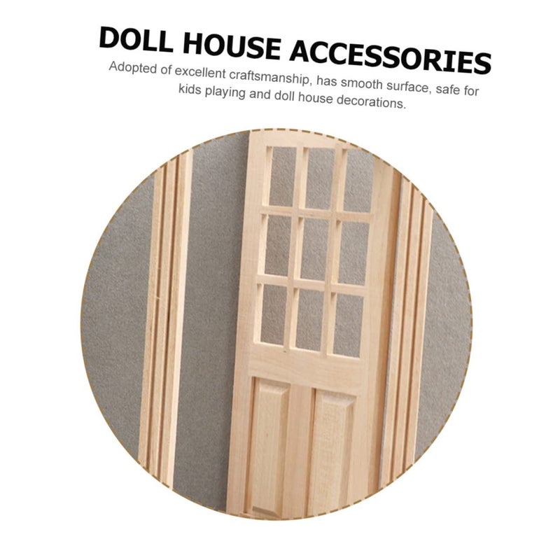 DIY Mini Furniture Door Decor Scale Model Craft Kit For Dollhouses - Image 4