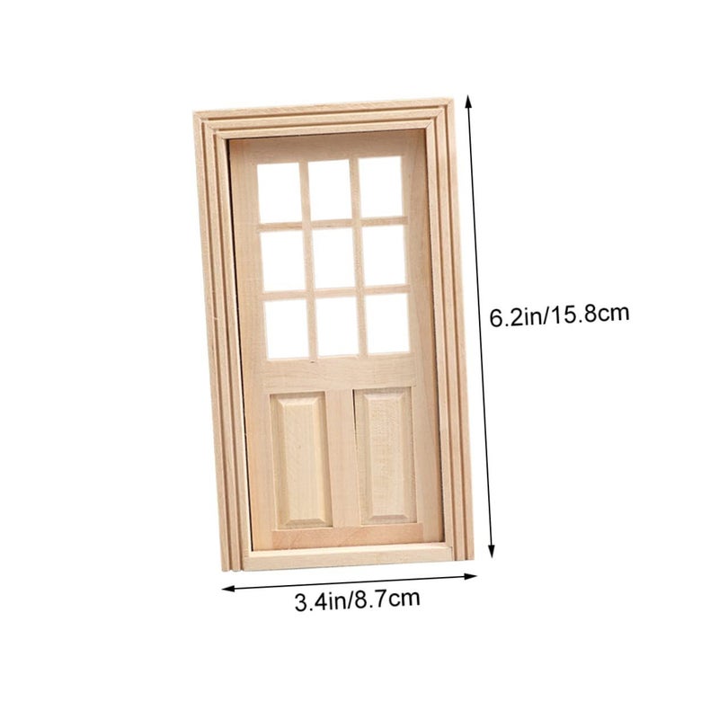 DIY Mini Furniture Door Decor Scale Model Craft Kit For Dollhouses - Image 3