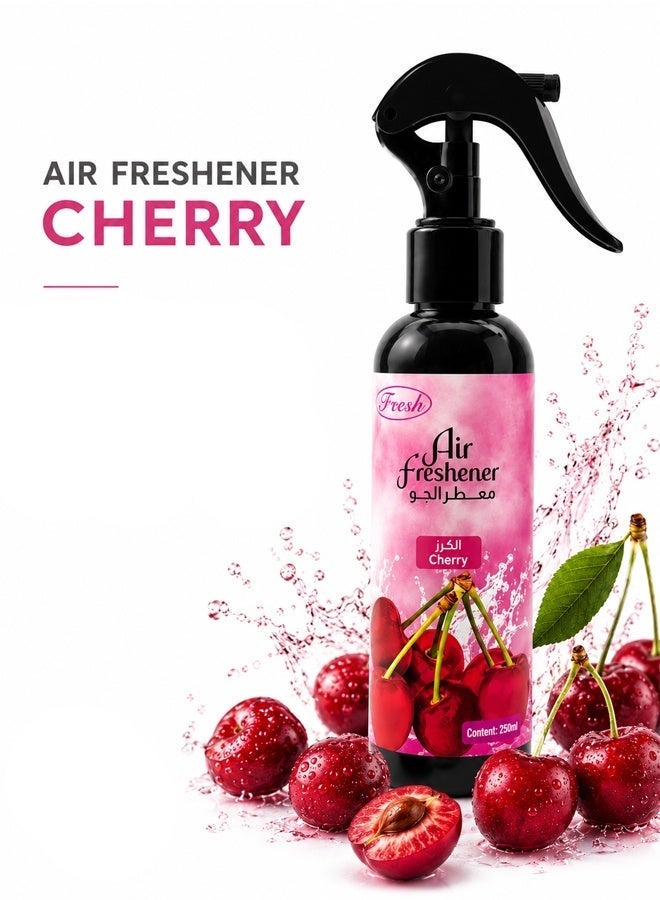 Fresh Cherry Air Freshener Spray for Car Home Office Room Freshener Long Lasting Fragrance Odour Eliminator Quick Freshening Mist Air Care Spray - Image 1