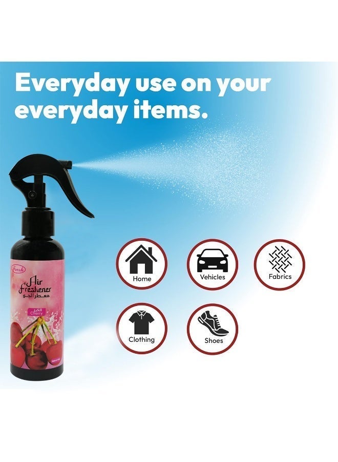 Fresh Cherry Air Freshener Spray for Car Home Office Room Freshener Long Lasting Fragrance Odour Eliminator Quick Freshening Mist Air Care Spray - Image 3