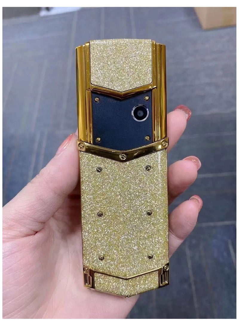 Hope Mini GSM Mobile Phone for Elderly | Luxury Dialer Keypad Cell Phone with Leather Back Cover | Compact, Easy-to-Use, High-Quality Design for Seniors | Long Battery Life - Image 3