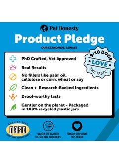 Pet Honesty Pet Honesty Salmon Skin Health - Itch Relief for Dogs, Omega 3 Fish Oil for Dogs, Natural Salmon Oil for Dogs Chews for Healthy Skin & Coat, May Reduce Shedding, Dog Fish Oil Supplements - (90 Ct)  - Image 4