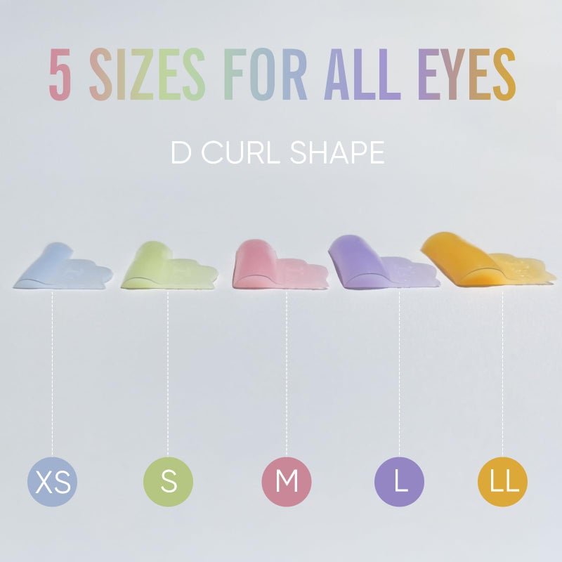 Libeauty Eyelash Lift Shield Lash Perm Pads 10 Pcs Reusable Eyelash Perming Curler Lower Eyelash Pads Lifting Rods - Image 3