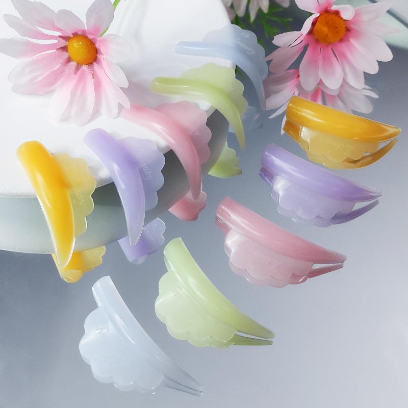 Libeauty Eyelash Lift Shield Lash Perm Pads 10 Pcs Reusable Eyelash Perming Curler Lower Eyelash Pads Lifting Rods - Image 1