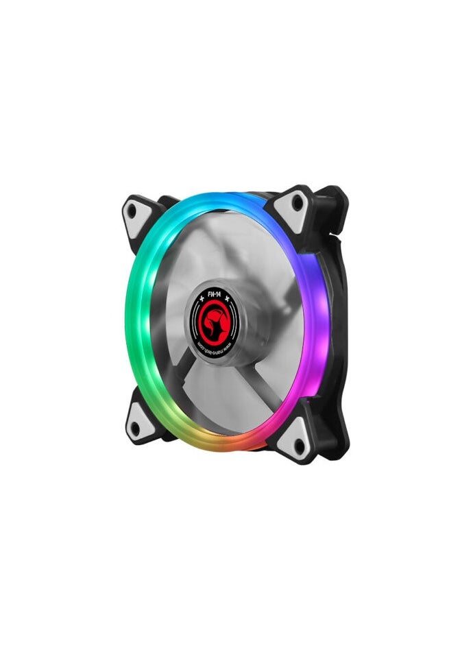 MARVO - Computer Cooling FN-14 RGB system Computer case Fan 12 cm Black, White - Image 1