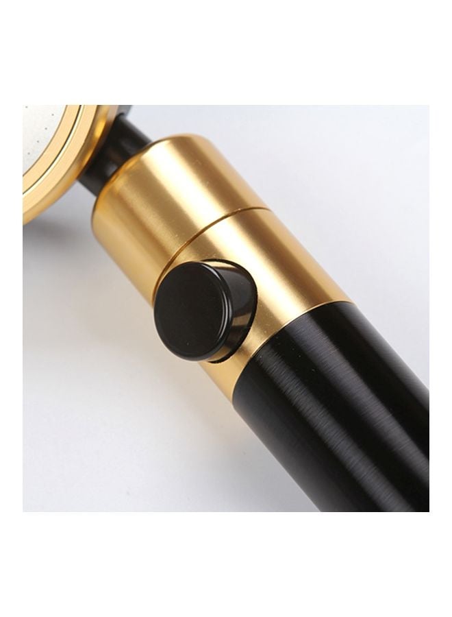 NIBEMINENT Rotatable Shower Head With ON And Off Pause Switch Black/Gold - Image 4